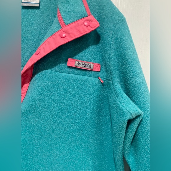 COLUMBIA FLEECE HALF ZIP PULLOVER SIZE LARGE - Picture 3 of 5